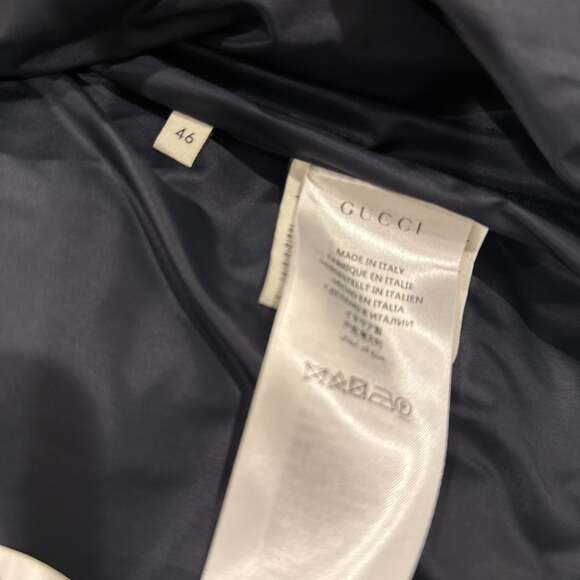 💋GUCCI Red Floral Stripe Padded Down Puffer Bomber Jacket 002 - Picture 2 of 4